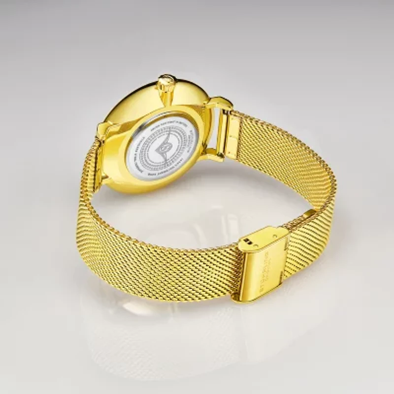 Stuhrling Womens Gold Tone Stainless Steel Strap Watch 793a.04