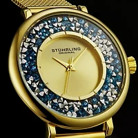 Stuhrling Womens Gold Tone Stainless Steel Strap Watch 793a.04