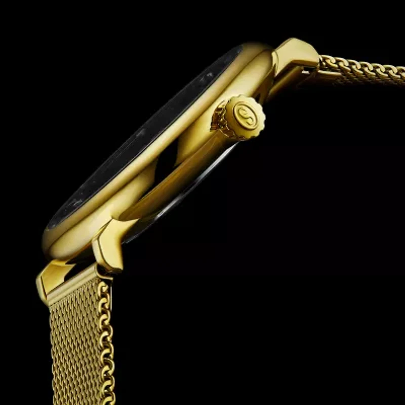 Stuhrling Womens Gold Tone Stainless Steel Strap Watch 793a.04