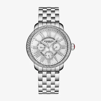Stuhrling Womens Silver Tone Stainless Steel Bracelet Watch 4081.1