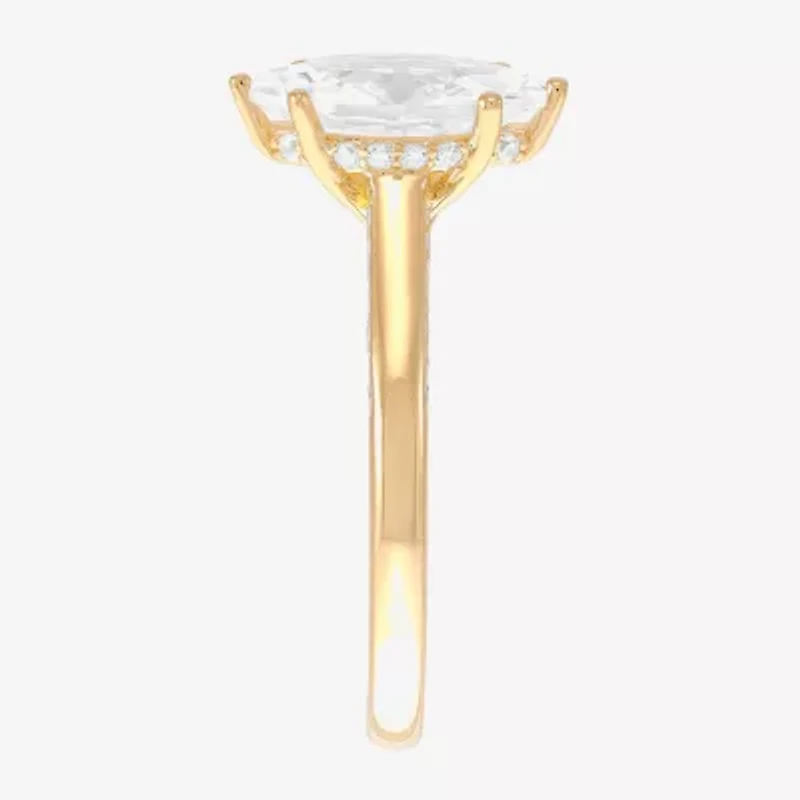 (H-I / Si2) Womens 1 3/4 CT. T.W. Lab Grown White Diamond 10K Gold Marquise Engagement Ring