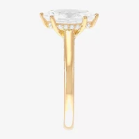 (H-I / Si2) Womens 1 3/4 CT. T.W. Lab Grown White Diamond 10K Gold Marquise Engagement Ring