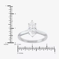 (H-I / Si2) Womens 1 3/4 CT. T.W. Lab Grown White Diamond 10K Gold Marquise Engagement Ring