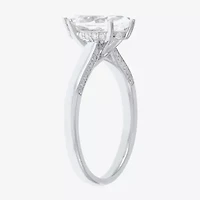 (H-I / Si2) Womens 1 3/4 CT. T.W. Lab Grown White Diamond 10K Gold Marquise Engagement Ring