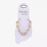 Bijoux Bar Womens 9 Inch Cable Ankle Bracelet