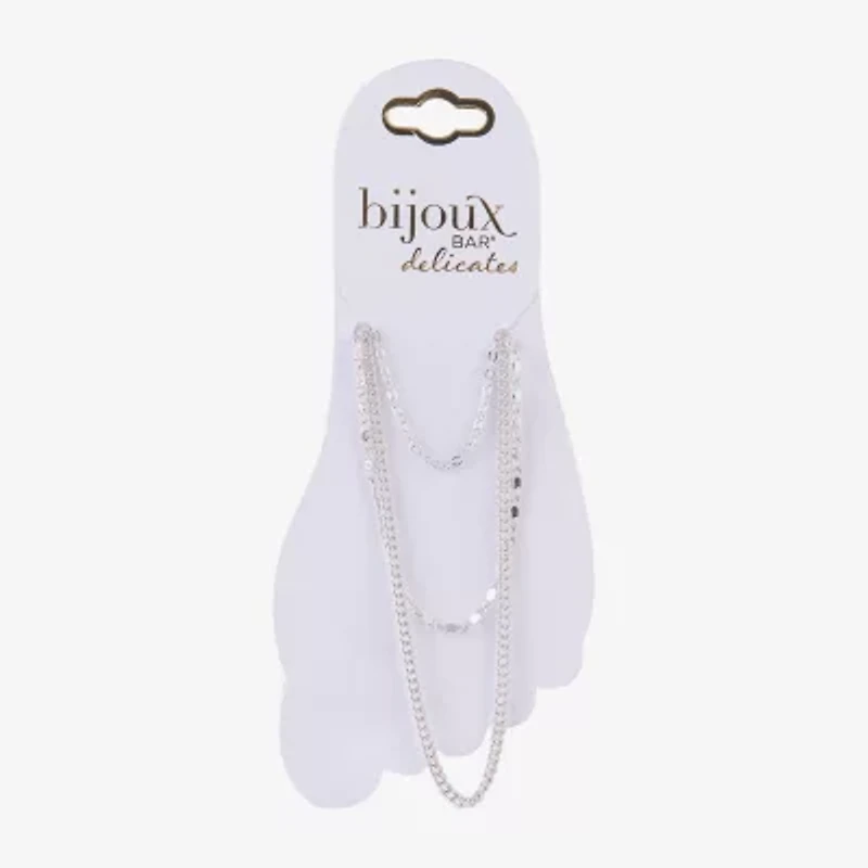 Bijoux Bar Womens 9 Inch Curb Ankle Bracelet