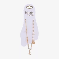Bijoux Bar Shell Starfish Womens 9 Inch Cable Ankle Bracelet