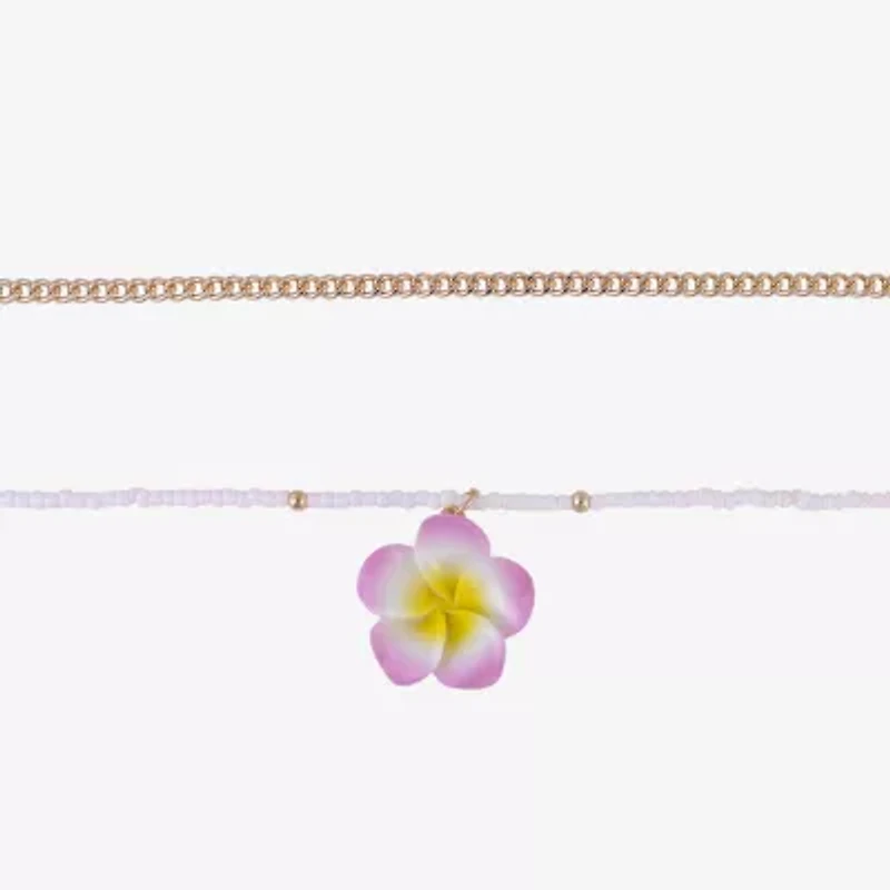 Arizona Unisex Flower 2-pc. Necklace Set
