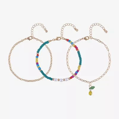 Arizona Unisex 9 Inch Cable Ankle Bracelet