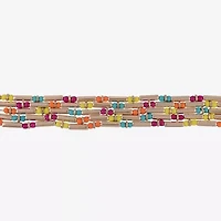 Mixit Womens 18 Inch Beaded Necklace