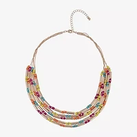 Mixit Womens 18 Inch Beaded Necklace