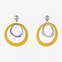 Mixit Womens Circle Drop Earrings