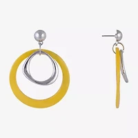 Mixit Womens Circle Drop Earrings