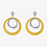 Mixit Womens Circle Drop Earrings