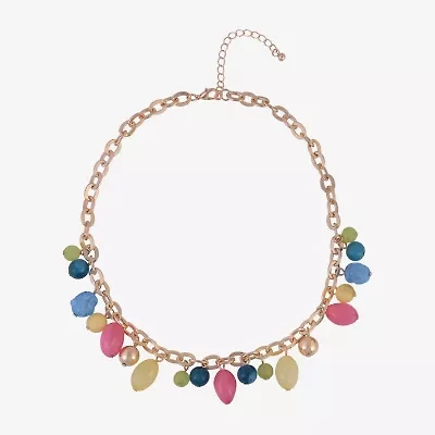 Mixit Womens 16 Inch Beaded Necklace