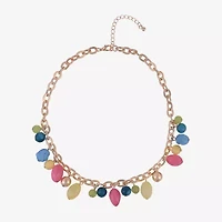 Mixit Womens 16 Inch Beaded Necklace