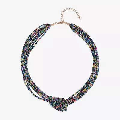 Mixit Womens 18 Inch Beaded Necklace