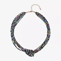 Mixit Womens 18 Inch Beaded Necklace