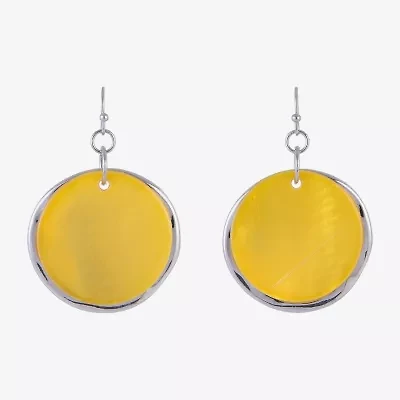 Mixit Womens Circle Drop Earrings