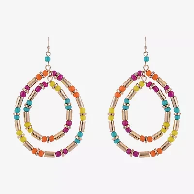 Mixit Womens Oval Drop Earrings
