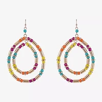 Mixit Womens Oval Drop Earrings