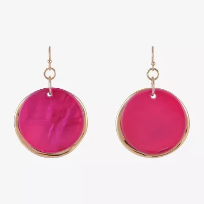 Mixit Womens Round Drop Earrings