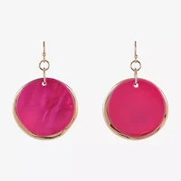 Mixit Womens Round Drop Earrings
