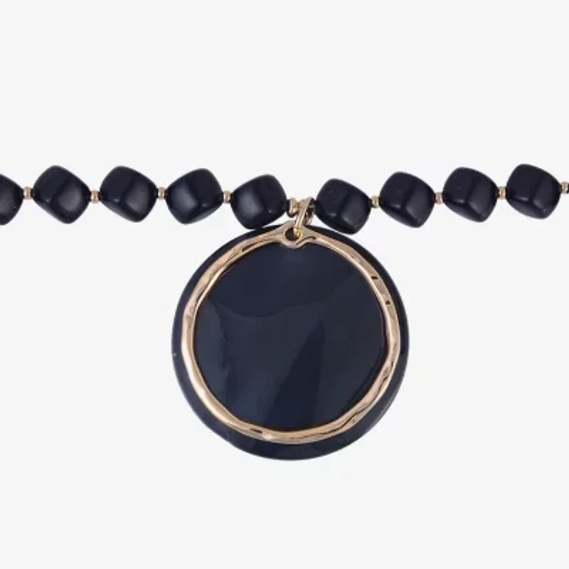 Mixit Womens Circle 16 Inch Pendant Necklace