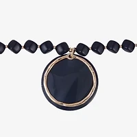 Mixit Womens Circle 16 Inch Pendant Necklace