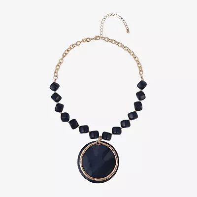 Mixit Womens Circle 16 Inch Pendant Necklace