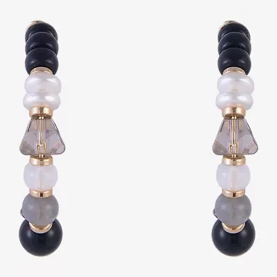 Mixit Womens 31.6mm Circle Hoop Earrings