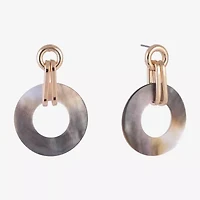 Mixit Womens Circle Drop Earrings