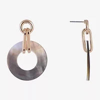 Mixit Womens Circle Drop Earrings