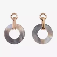 Mixit Womens Circle Drop Earrings