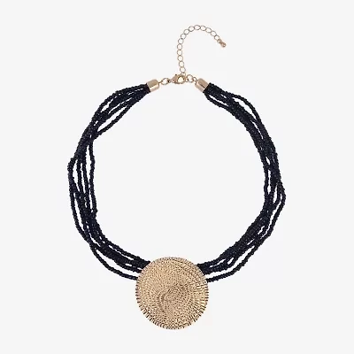 Mixit Womens 18 Inch Beaded Necklace