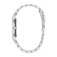 Caravelle Designed By Bulova Mens Silver Tone Stainless Steel Bracelet Watch 43d107