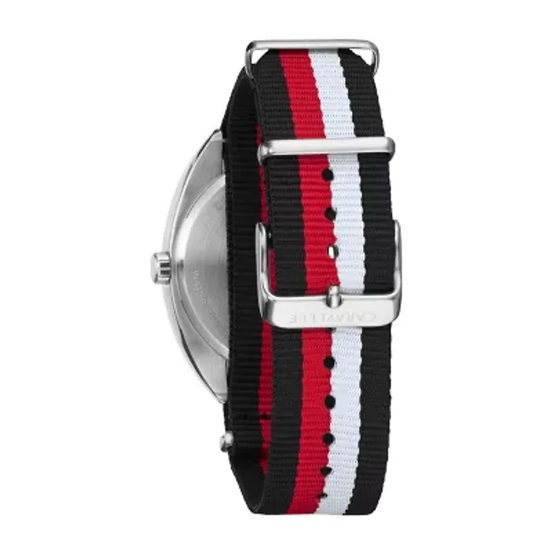 Caravelle Designed By Bulova Mens Multicolor Strap Watch 43b168