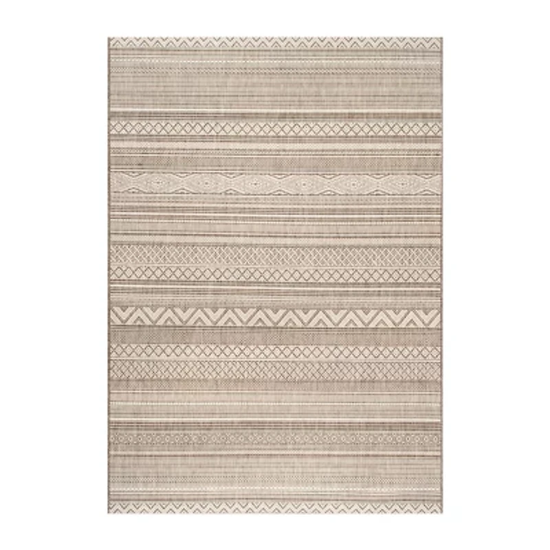 nuLoom Erlinda Tribal Outdoor Rectangular Rug