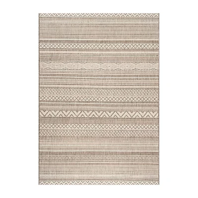 nuLoom Erlinda Tribal Outdoor Rectangular Rug