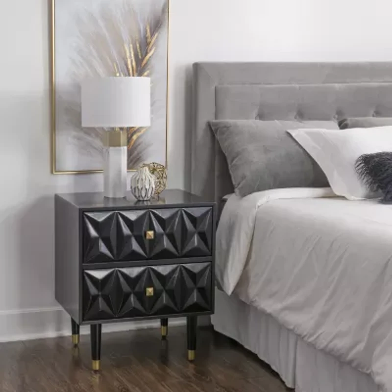 Imperial Bedroom Collection 2-Drawer Nightstand