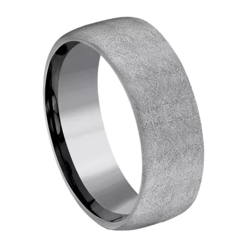 Mens 8MM Tantalum Wedding Band