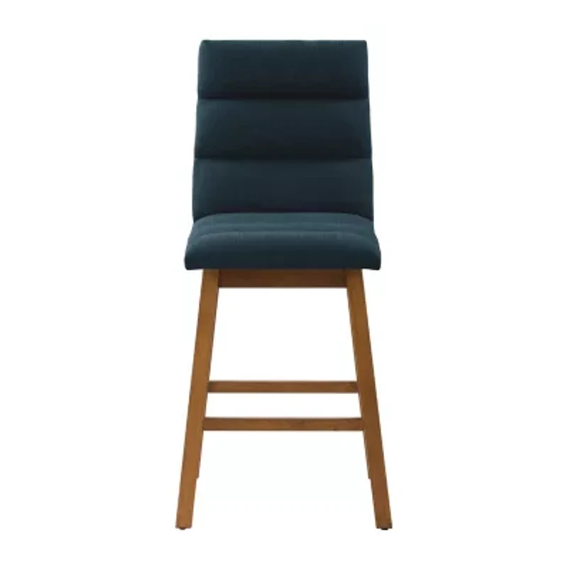 Corliving Boston Dining Collection 2-pc. Upholstered Tufted Bar Stool