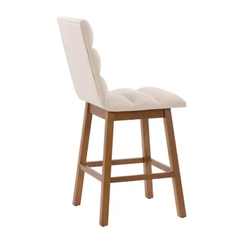 Corliving Boston Dining Collection 2-pc. Upholstered Tufted Bar Stool