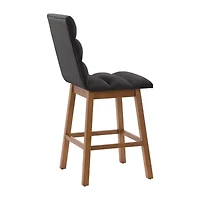 Corliving Boston Dining Collection 2-pc. Upholstered Tufted Bar Stool