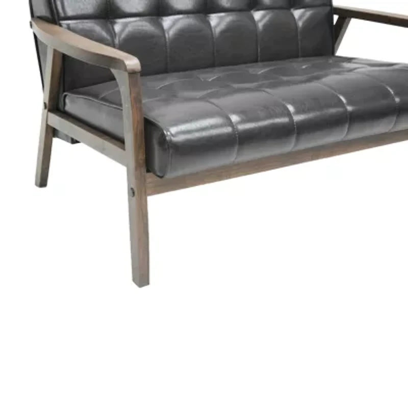 Masterpieces Living Room Collection Track-Arm Upholstered Loveseat