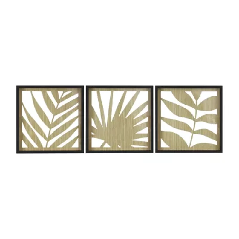 3 Piece Framed Floral Set