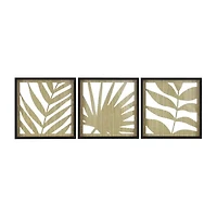 3 Piece Framed Floral Set