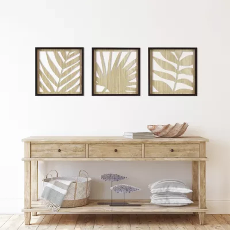 3 Piece Framed Floral Set
