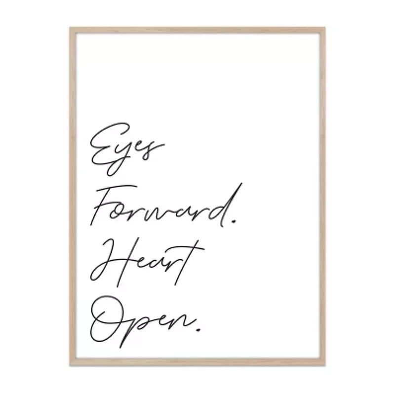Enchante 19" X 25" Eyes Forward Heart Open Framed Print