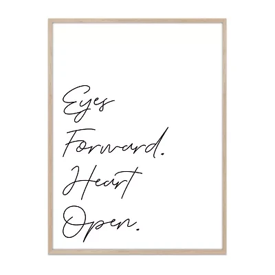 Enchante 19" X 25" Eyes Forward Heart Open Framed Print